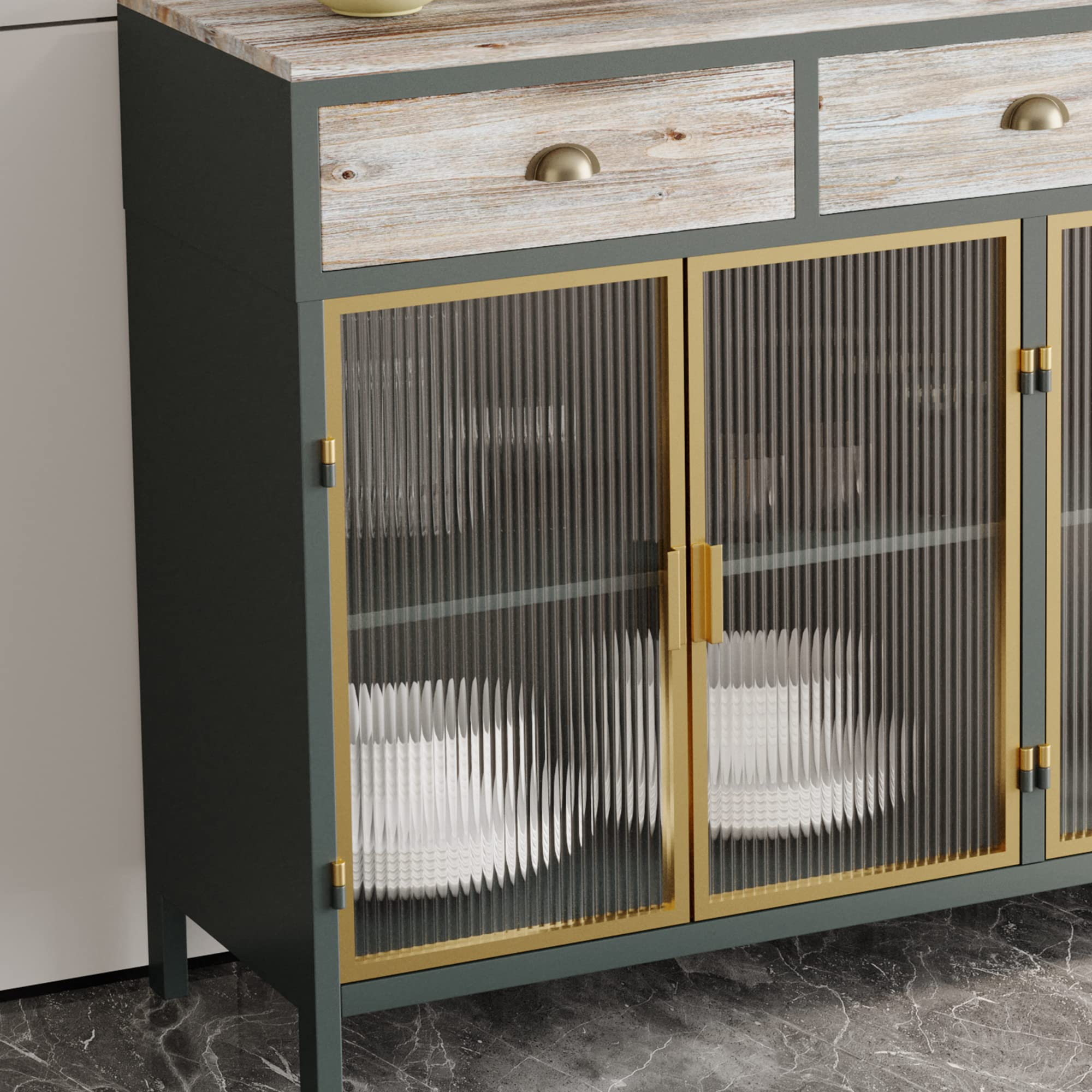 【Furniture】Sideboard, Kitchen Sideboard, Storage Cabinet, Buffet Cabinet, Table Buffet Sideboard