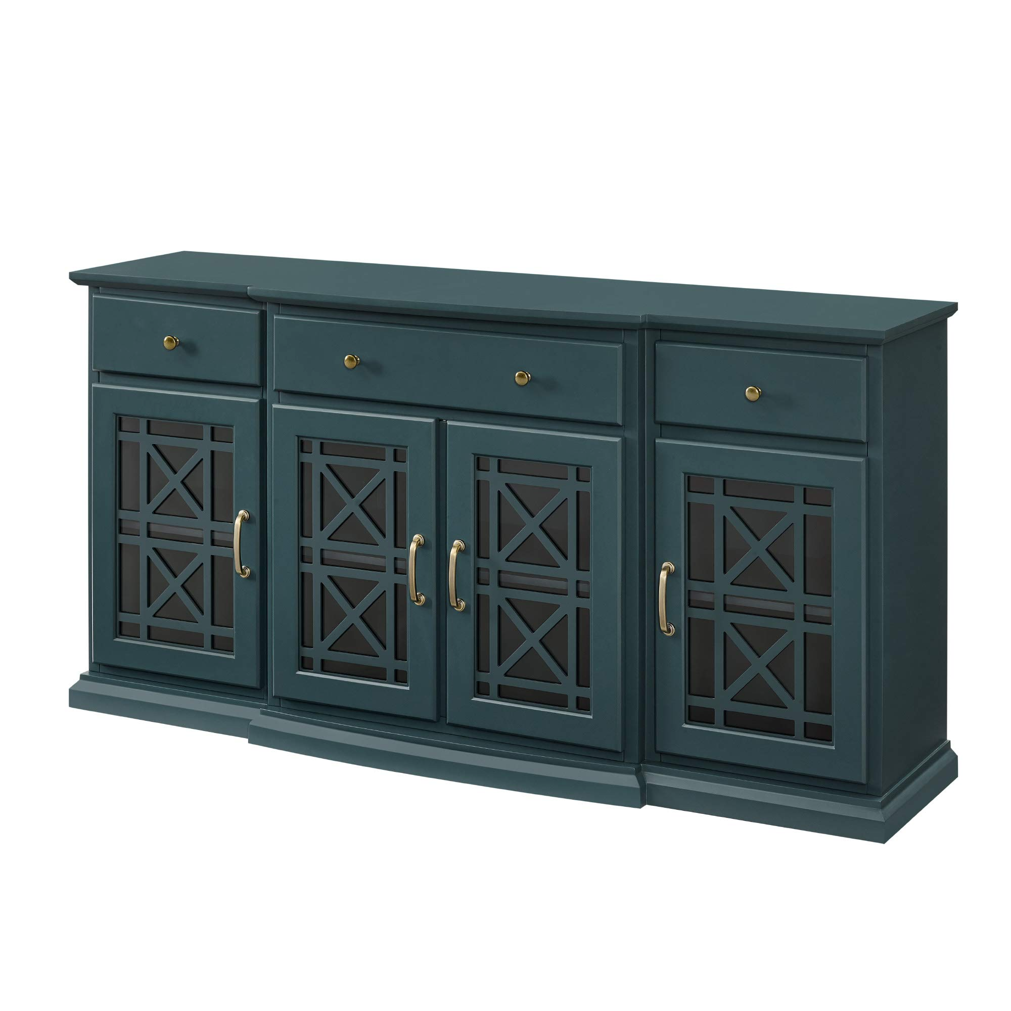 【Furniture】Modern Wood Glass Door Buffet Sideboard Living Room - Dining Room Console