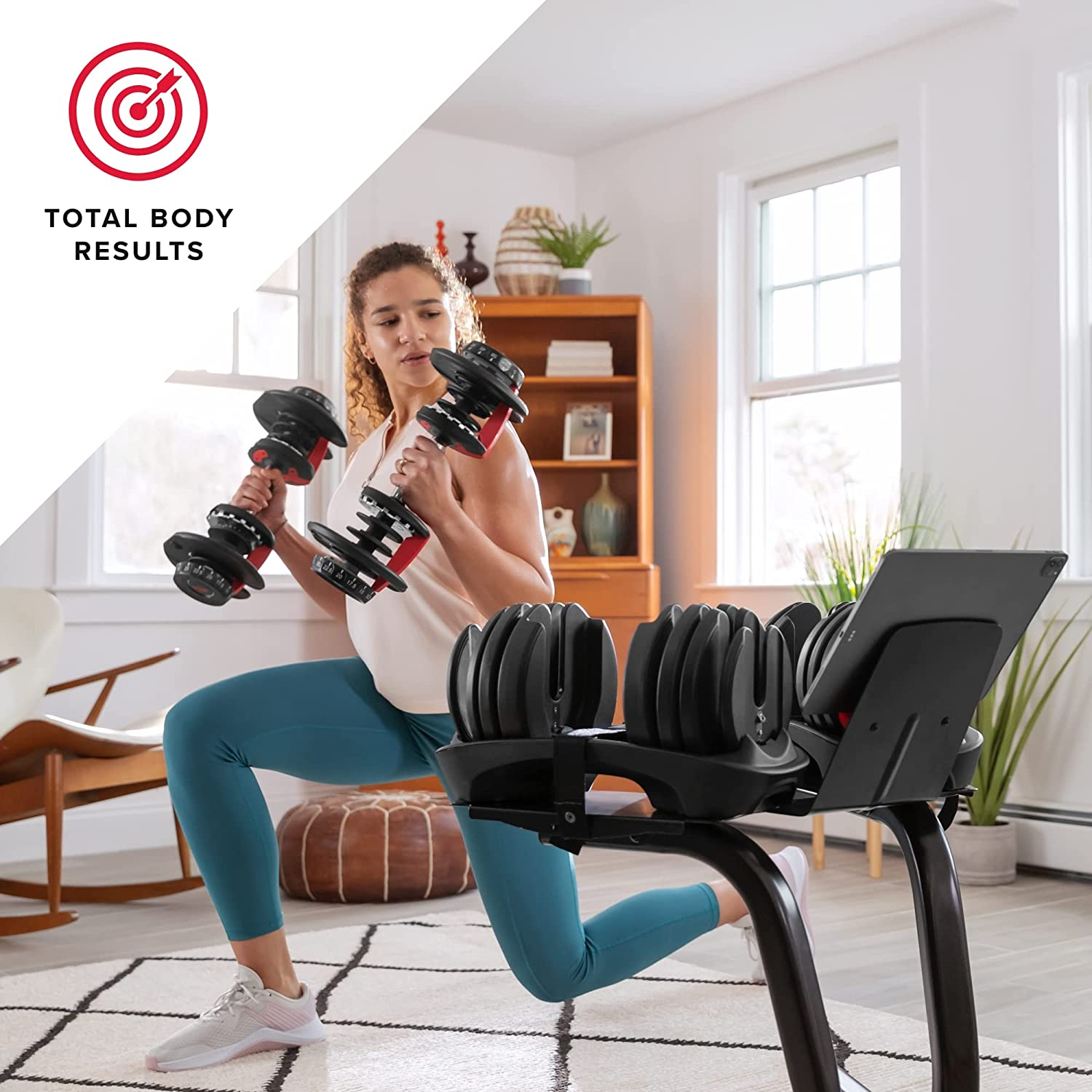 Bowflex SelectTech 552 Adjustable Dumbbells (Pair) and Stand Bundle