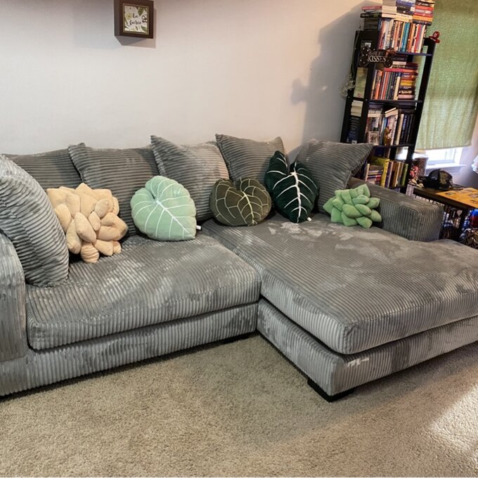 【Furniture】Luxe 2 - Piece Upholstered Chaise Sectional
