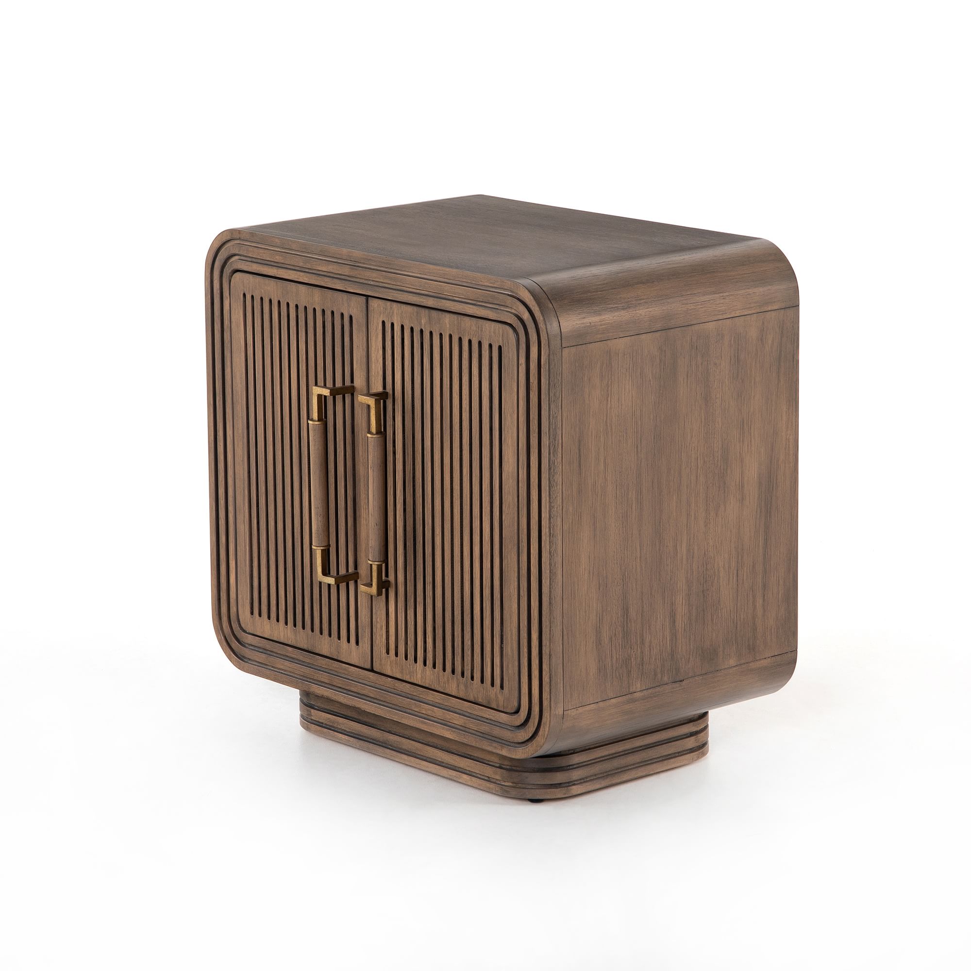 【Furniture】Grooved Base Nightstand (25