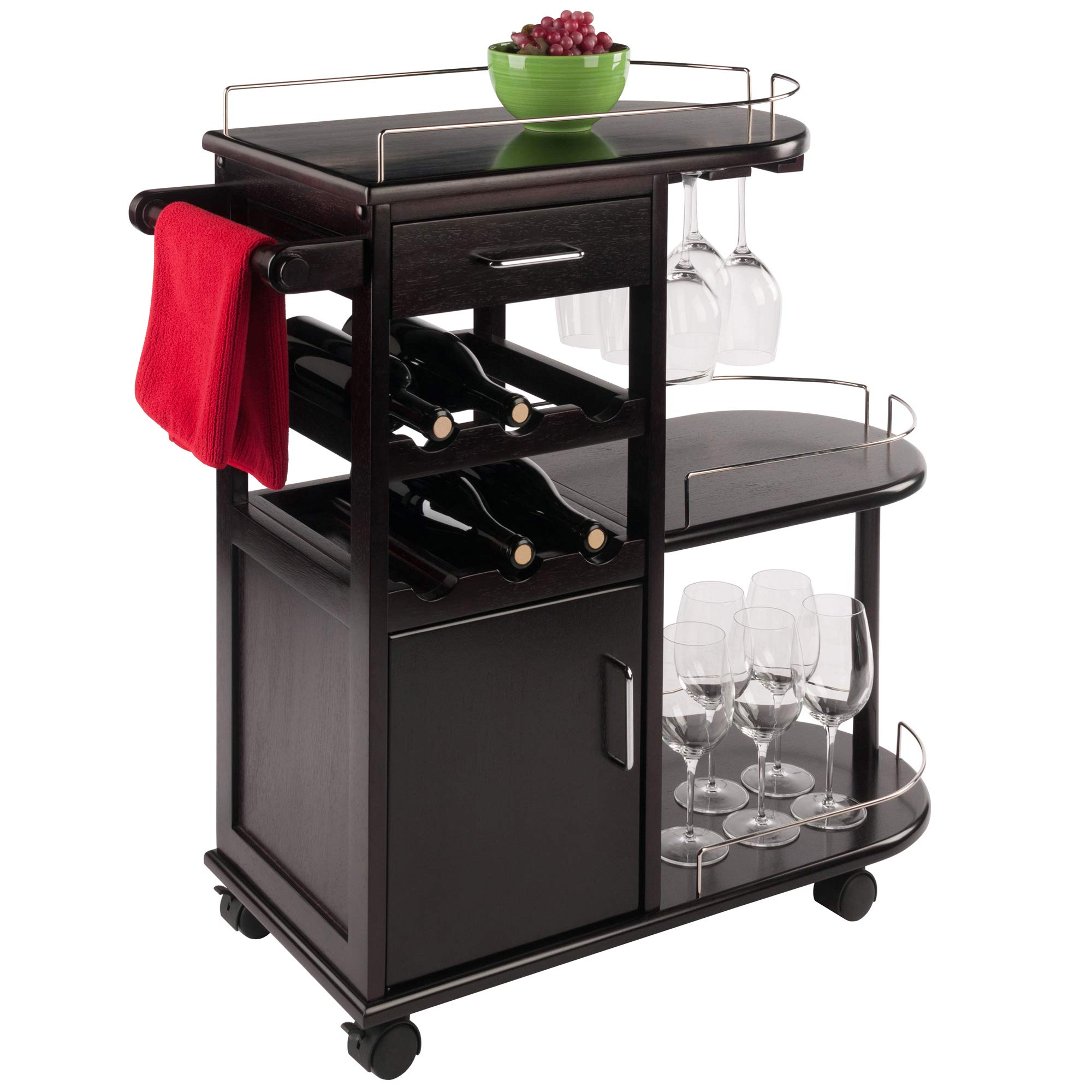 【Furniture】Winsome Trading, Inc. Jimmy Cart, Espreso