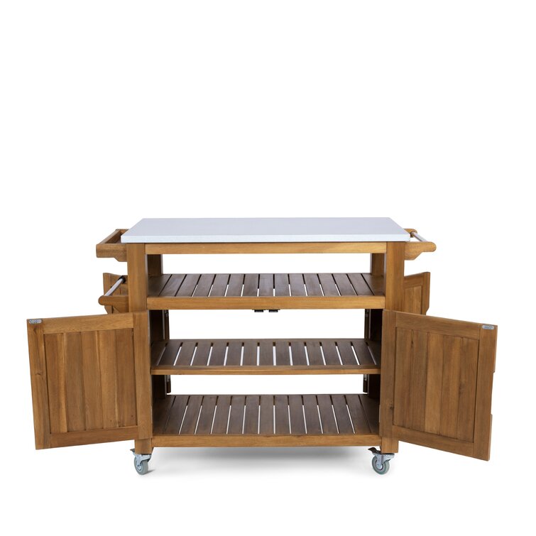 Anjenette Solid Wood Bar Cart