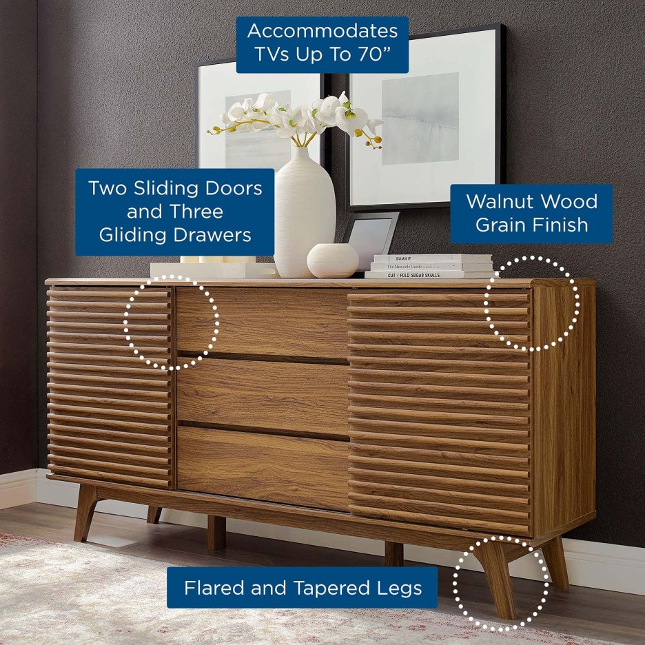 Carson Carrington Lagered Sideboard Buffet Table