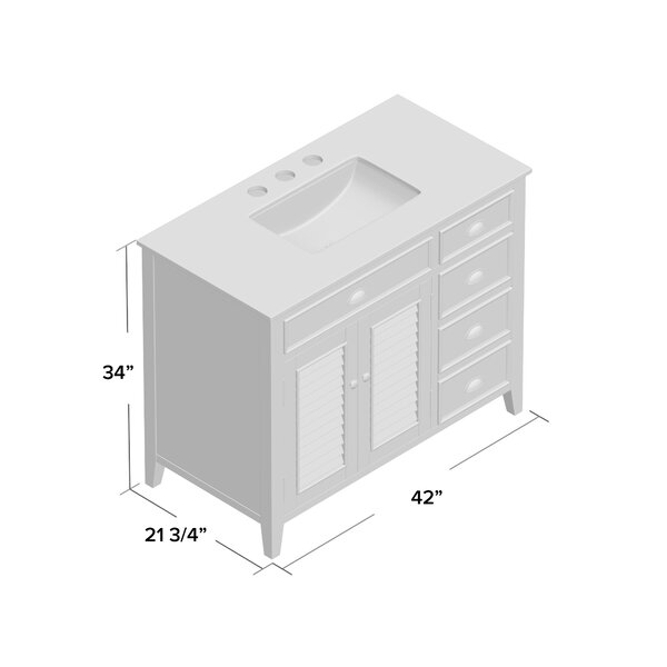 Appie 42" Single Bathroom Vanity Set