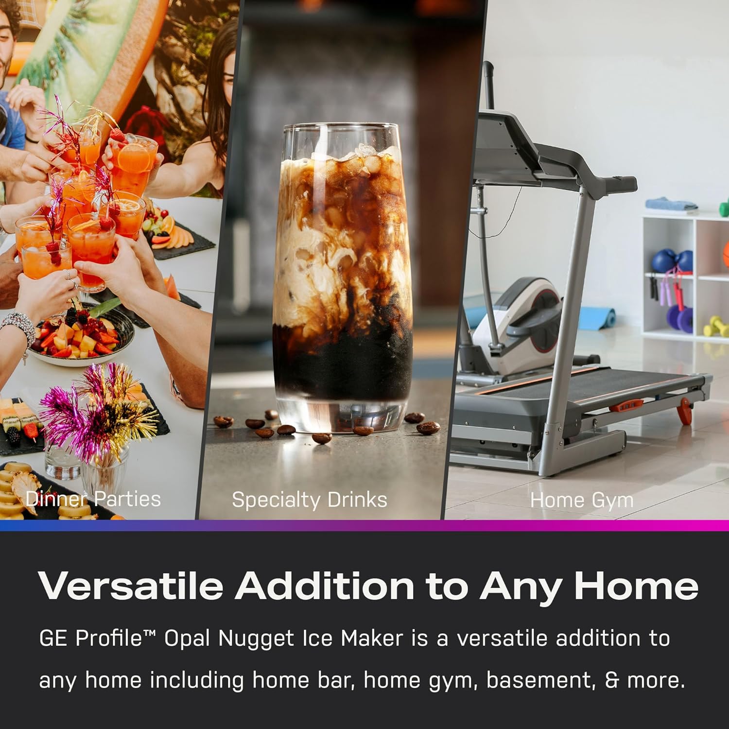 GE Profile Opal 2.0 | Countertop Nugget Ice Maker with Side Tank | Ice Machine with WiFi Connectivity | Smart Home Kitchen Essentials | Stainless Steel