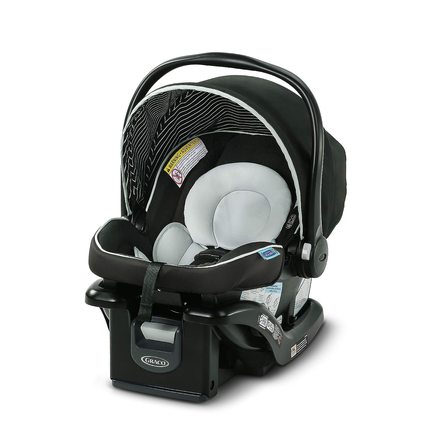 Graco DuoGlider Double Stroller | Lightweight Double Stroller with Tandem Seating, Glacier & SnugRide 35 Lite LX Infant Car Seat, Studio
