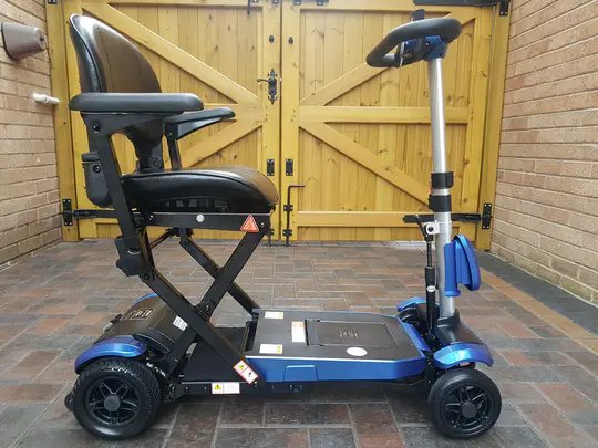 Monarch SOLAX Elf + Automatic Folding Mobile Scooter-Blue