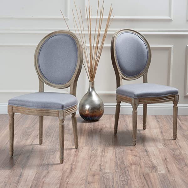 Christopher Knight Home Phinnaeus Beige Fabric Dining Chair (Set of 2), 2-Pcs Set Beige 2-Pcs Set