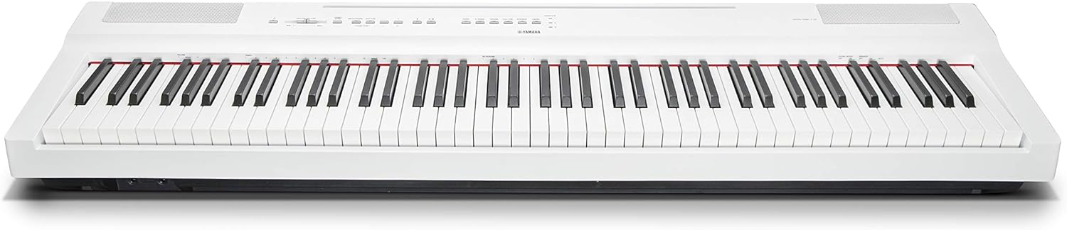 YAMAHA P125 88-Key Weighted Action Digital Piano with Power Supply and Sustain Pedal