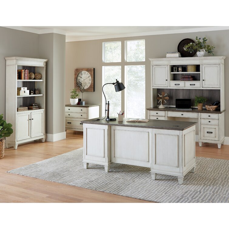 【Furniture】Sereda Configurable Rectangular Executive Desk Office Set with Hutch