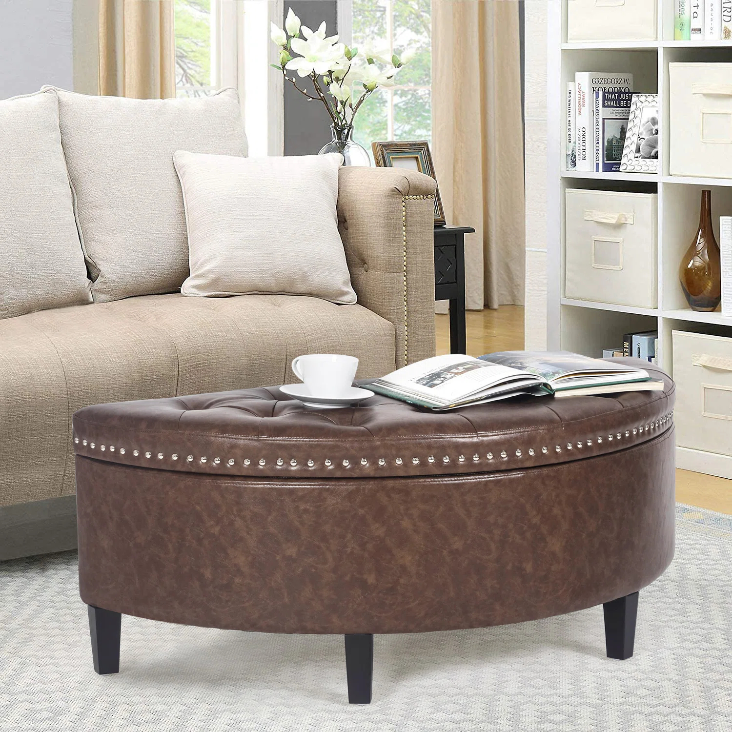 【Furniture】Roxann Upholstered Flip Top Storage Bench