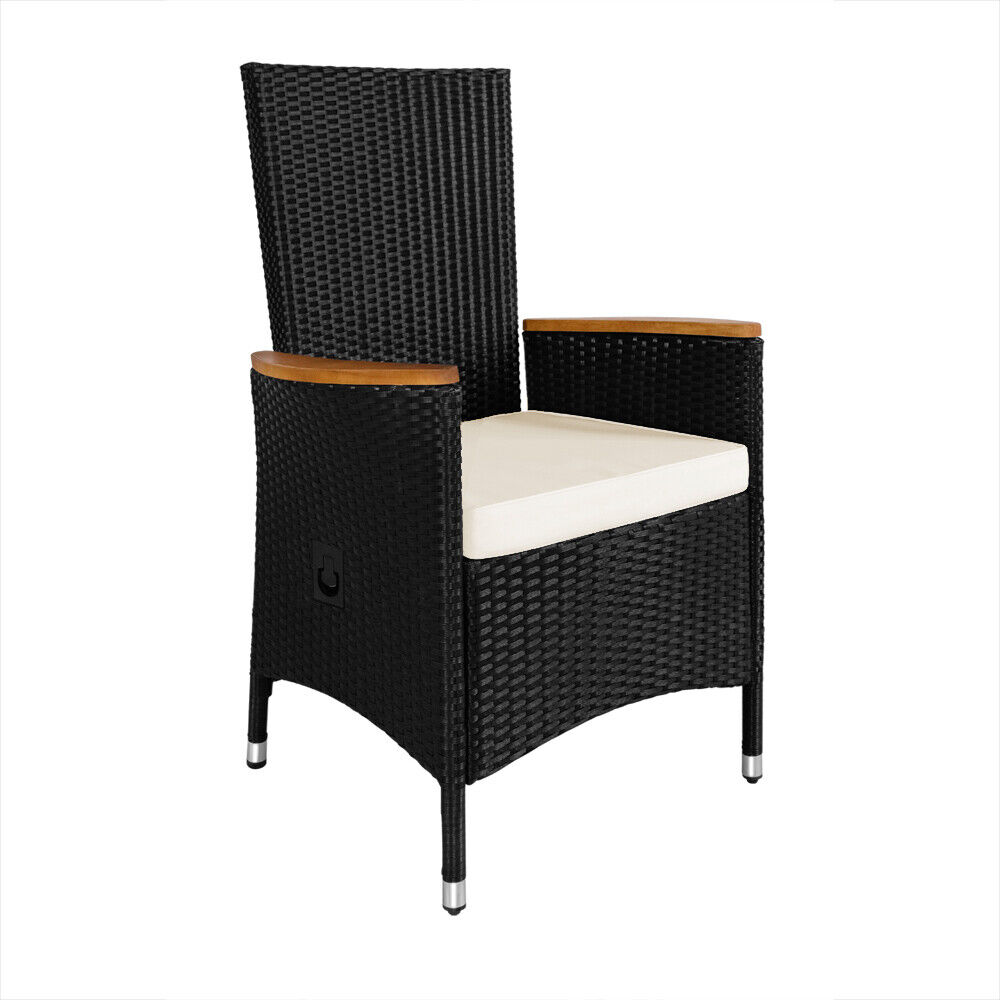 【Home&Garden】Salon de jardin en polyrotin Ensemble de jardin 8 personnes table et chaises