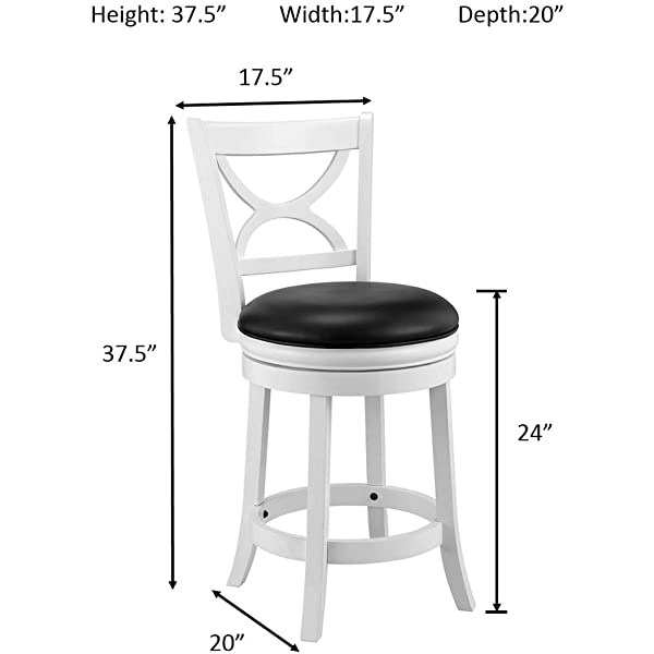 Ball & Cast Barstool, 29-Inch,2-Pack, Cappuccino Jayden Cappuccino 29-Inch,2-Pack