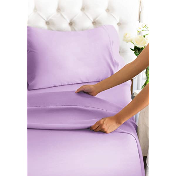 Queen Size Sheet Set - 4 Piece - Hotel Luxury Bed Sheets - Extra Soft - Deep Pockets - Easy Fit - Breathable & Cooling Sheets - Wrinkle Free - Comfy – Dark Grey Bed Sheets - Queens Sheets – 4 PC Queen Grey