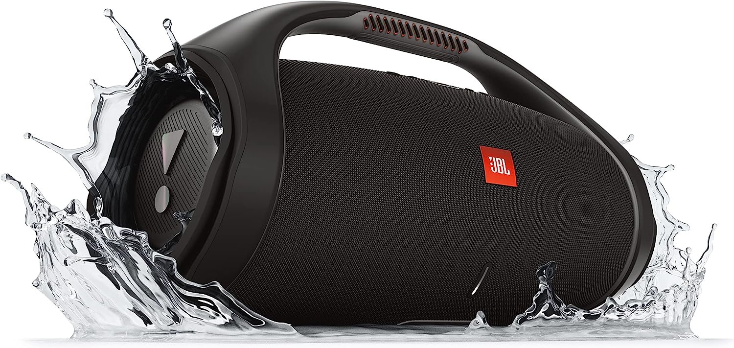 JBL Boombox 2 - Portable Bluetooth Speaker, Powerful Sound and Monstrous Bass, IPX7 Waterproof, 24 Hours of Playtime, Powerbank, JBL PartyBoost for Speaker Pairing, for Home and Outdoor(Black)