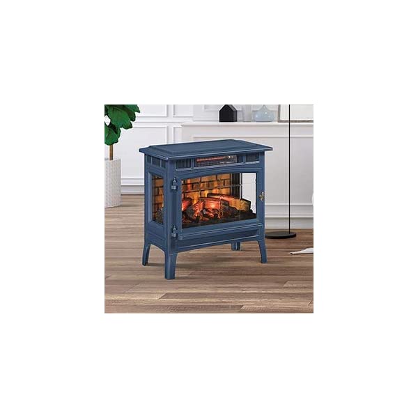 Duraflame 3D Infrared Electric Fireplace Stove with Remote Control - Portable Indoor Space Heater - DFI-5010 (Black)