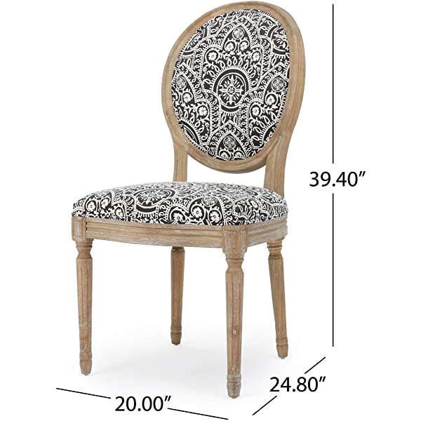 Christopher Knight Home Phinnaeus Beige Fabric Dining Chair (Set of 2), 2-Pcs Set Beige 2-Pcs Set