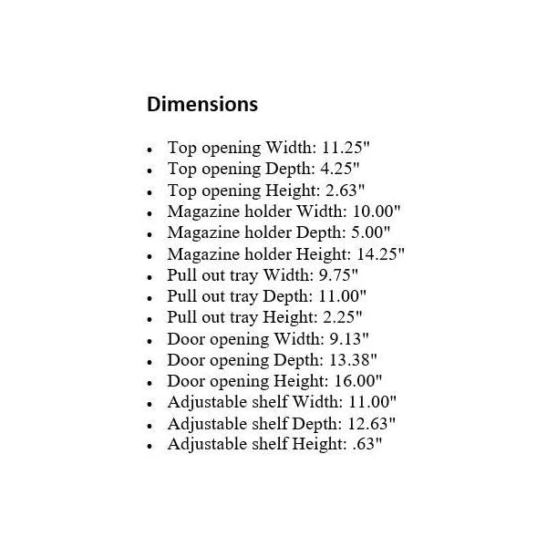 Signature Design by Ashley Tyler Creek Rustic Chair Side End Table with Pull-Out Tray & USB Ports, Brown Blackish Brown Table