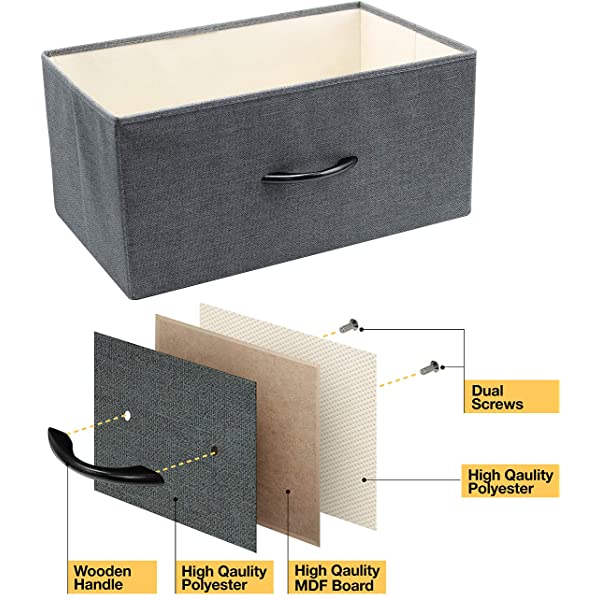 Sorbus Dresser with 8 Drawers - Furniture Storage Chest Tower Unit for Bedroom, Hallway, Closet, Office Organization - Steel Frame, Wood Top, Easy Pull Fabric Bins (White)