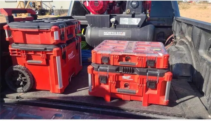 Milwaukee Packout Rolling Modular Stackable Tool Box Storage System, Red