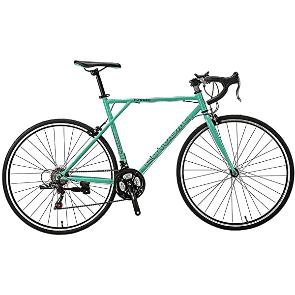 Eurobike 21 Speed Shifting System Road Bike 49/54/56 cm Frame 700C Wheel Adult Road Bicycle Black/white 30rim 54cm