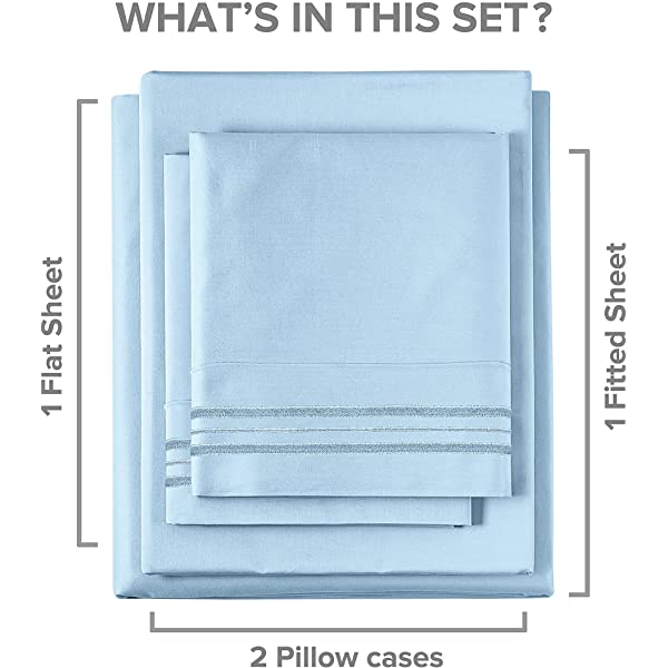 Queen Size Sheet Set - 4 Piece - Hotel Luxury Bed Sheets - Extra Soft - Deep Pockets - Easy Fit - Breathable & Cooling Sheets - Wrinkle Free - Comfy – Dark Grey Bed Sheets - Queens Sheets – 4 PC Queen Grey