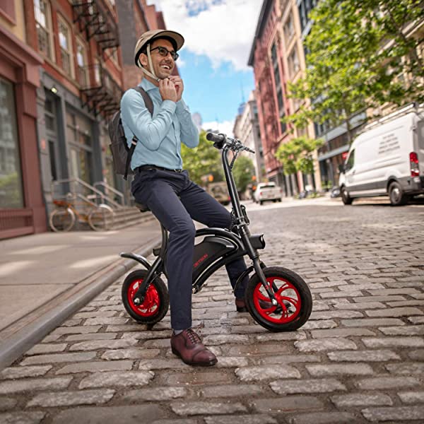 Jetson Electric Bike Bolt Folding Electric Bike, with Pegs - with LCD Display, Lightweight & Portable with Carrying Handle, Travel Up to 15 Miles, Max Speed Up to 15.5 MPH , 40