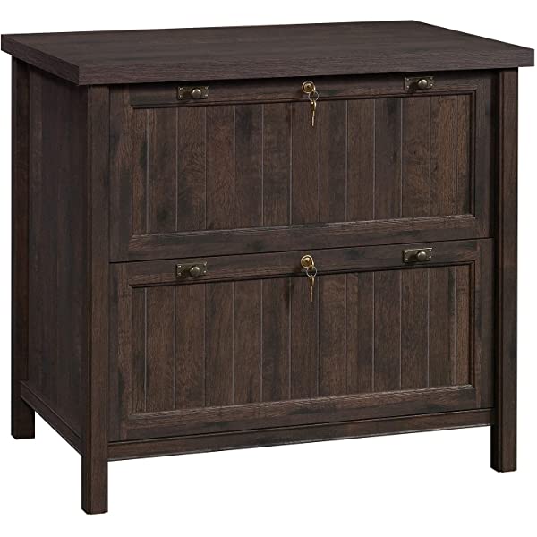Sauder Costa Lateral File, Chalked Chestnut finish Chalked Chestnut Finish Lateral File