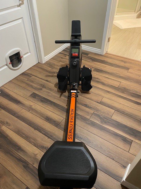 YOSUDA ​​Magnetic Rowing Machine - 350 lb Weight Capacity with LCD Display, Tablet Holder and Comfort Seat