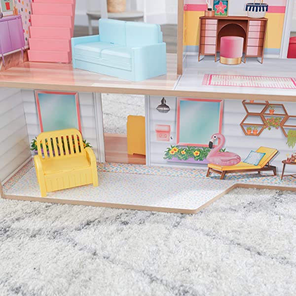KidKraft Charlie Dollhouse with 10-Piece Accessory Set, Gift for Ages 3+