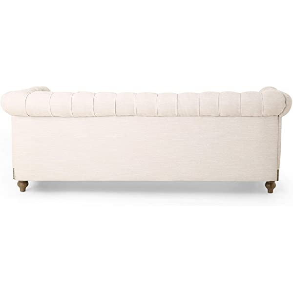 Christopher Knight Home Castalia Sofas, Midnight Black + Dark Brown Midnight Black + Dark Brown Birch Wood