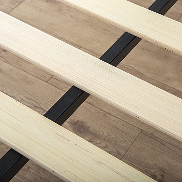 ZINUS Trisha Metal Platforma Bed Frame / Wood Slat Support / No Box Spring Needed / Easy Assembly, Full Full Standard Platform Bed Frame