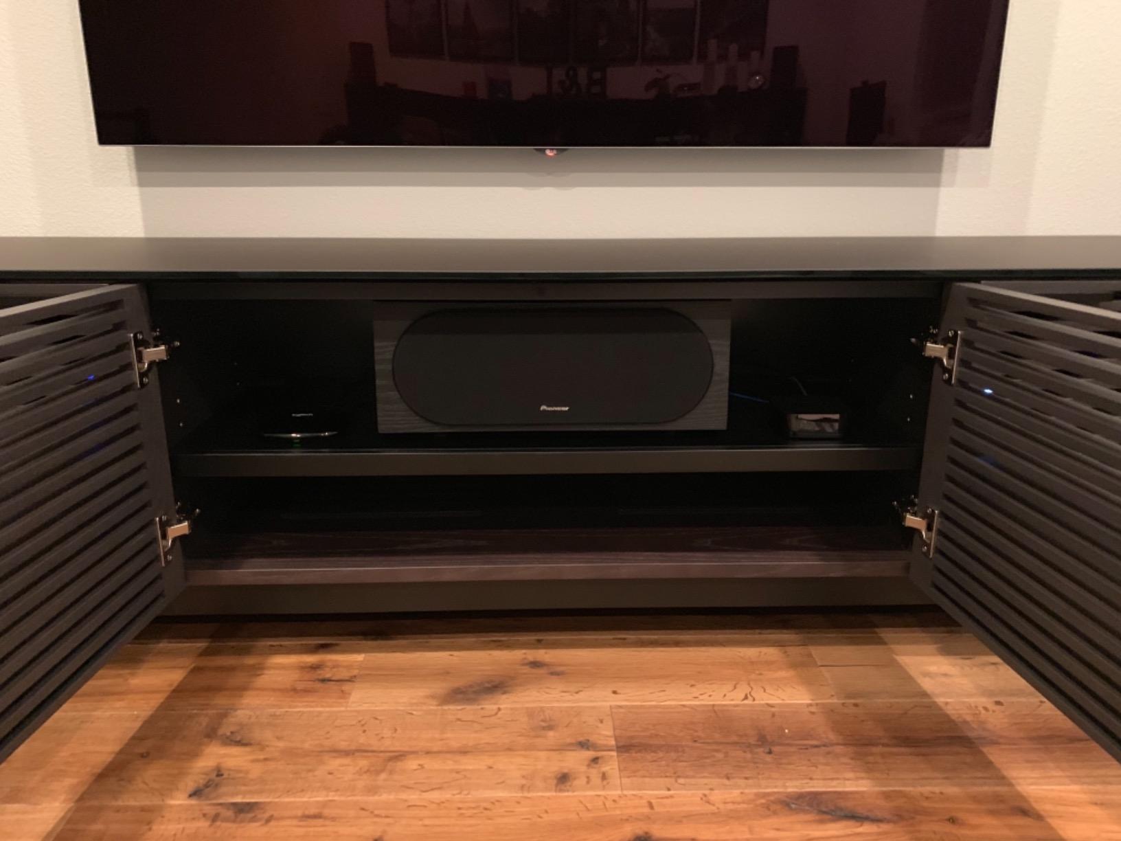 【Furniture】BDI Corridor 8177 Triple-Width Media Console with Drawer, Charcoal