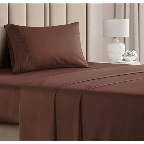 Queen Size Sheet Set - 4 Piece - Hotel Luxury Bed Sheets - Extra Soft - Deep Pockets - Easy Fit - Breathable & Cooling Sheets - Wrinkle Free - Comfy – Dark Grey Bed Sheets - Queens Sheets – 4 PC Queen Grey