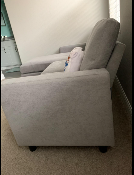 Nolany L-Shaped Corner Sofa 3 Seater Sectional Couch with Reversible Chaise Sofa for Living Room（Grey）