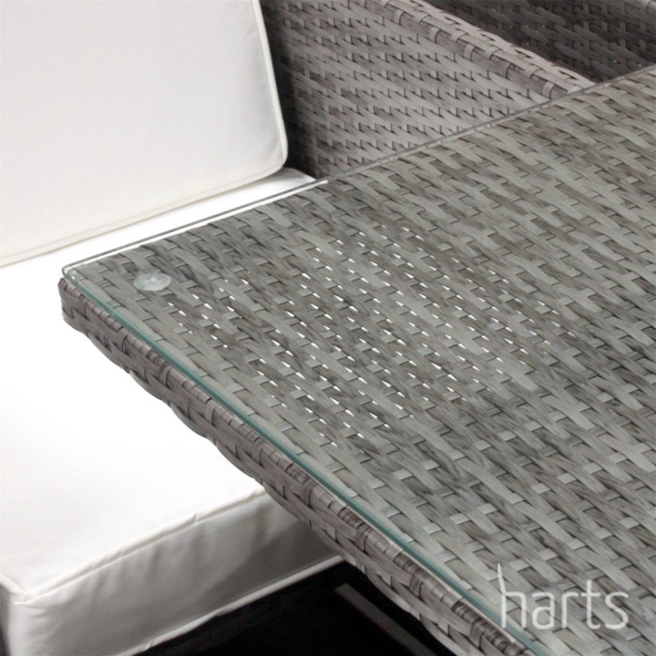 · Harts Premium Rattan Dining Set, Cube 8 Seats Garden Patio Conservatory.