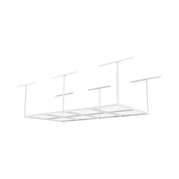 FLEXIMOUNTS 4x8 Overhead Garage Storage Rack Adjustable Ceiling Garage Rack Heavy Duty, 96