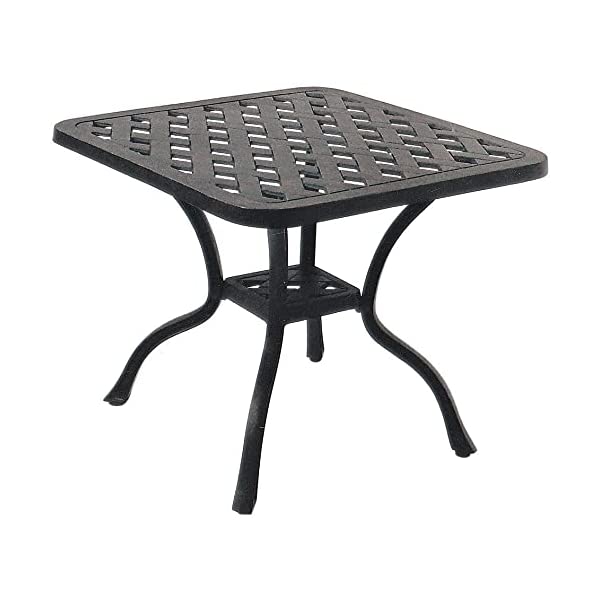 Darlee Santa Monica 5 Piece Cast Aluminum Patio Conversation Seating Set