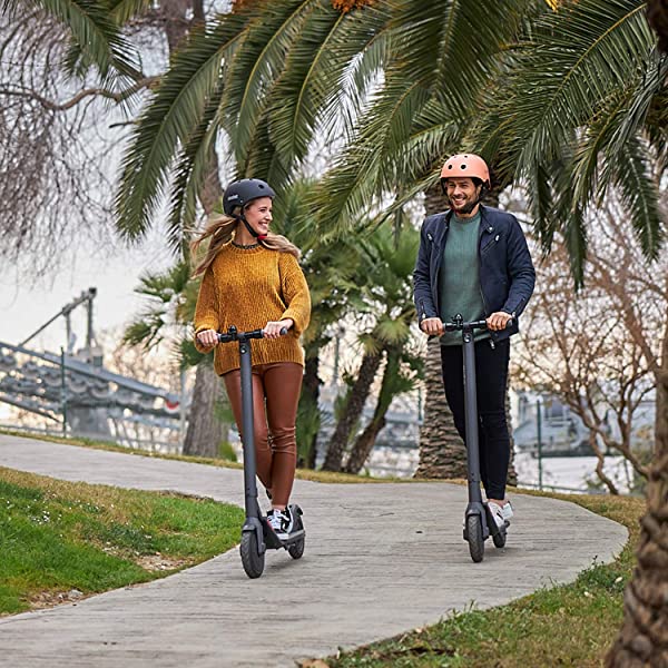 Segway Ninebot E22 E45 Electric Kick Scooter, Upgraded Motor Power, 9-inch Dual Density Tires, Lightweight and Foldable