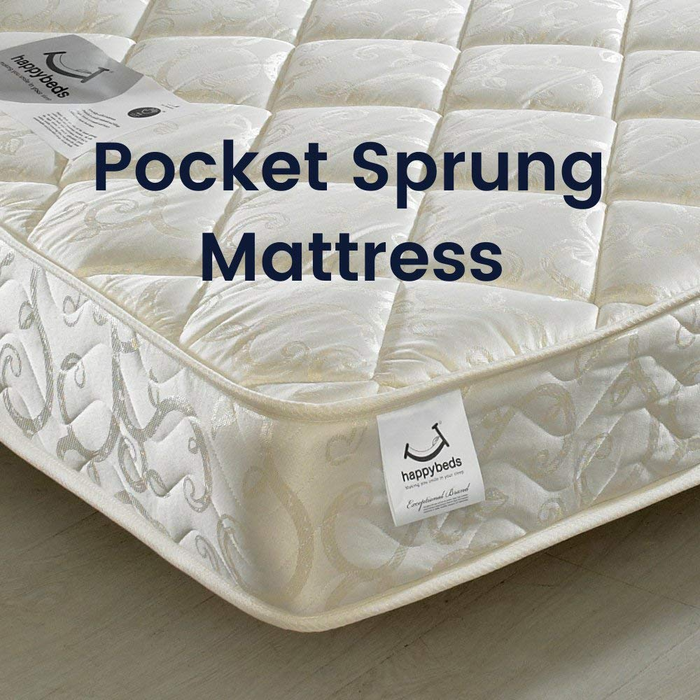 【Furniture】High Sleeper Storage Bed, Pegasus Wood Modern Desk Wardrobe Drawers Cupboards Loft Bunk Frame