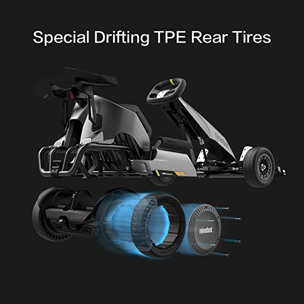 Segway Ninebot Electric GoKart Pro and Gokart Bundle, Outdoor Race Pedal Go Karting Car for Kids and Adults, Adjustable Length and Height, Ride On Toys Gokart Pro (with Ninebot S MAX)