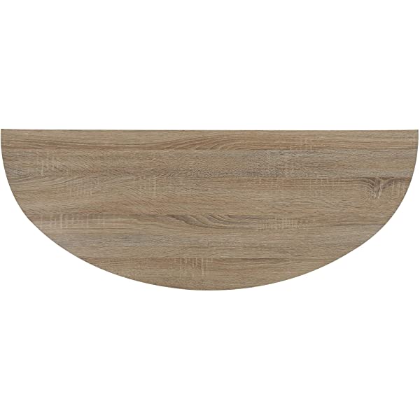 FINECASA Wooden Console Table, Half-Moon Entryway Table, Semicircle Narrow Side Table, Sofa Table for Living Room and Corridor, Foyer Table, Half Round Hallway Table, 43.4x17x30 Inches, Natural Natural Console Table